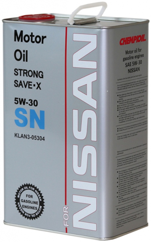 Масло CHEMPIOIL STRONG SAVE-X O.E.M. SAE 5W-30 Nissan 4литра