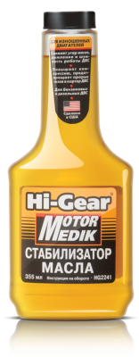 HG-2241 Стабилизатор вязкости масла MOTOR MEDIK HI-GEAR 355мл