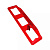 РАМКА номерного знака с верхней подсветкой GABARIT красная АВ001-к