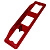 РАМКА номерного знака со сплошной подсветкой и стоп-сигналом GABARIT красная АВ009-к