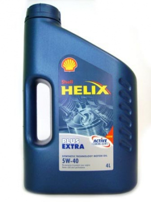 Масло SHELL HELIX EXTRA PLUS SAE 5W-40 4литра